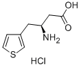 (S)-3-AMINO-4-(3-THIENYL)BUTANOIC ACID HYDROCHLORIDE 구조식 이미지