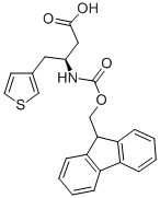 FMOC-(S)-3-아미노-4-(3-티에닐)-부티르산 구조식 이미지