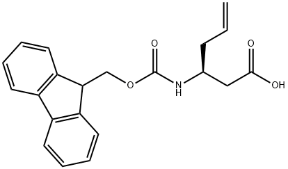 FMOC-(S)-3-AMINO-5-HEXENOIC ACID 구조식 이미지