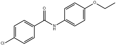 4-CHLORO-N-(4-ETHOXYPHENYL)BENZAMIDE 구조식 이미지