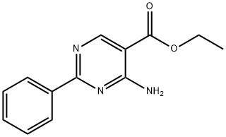 Ethyl 4-aMino-2-phenylpyriMidine-5-carboxylate Structure