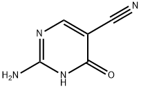 5-Pyrimidinecarbonitrile, 2-amino-1,4-dihydro-4-oxo- (8CI,9CI) 구조식 이미지