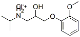 [2-hydroxy-3-(2-methoxyphenoxy)propyl]isopropylammonium chloride Structure