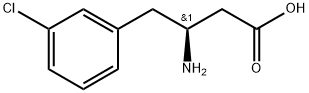 (S)-3-AMINO-4-(3-CHLOROPHENYL)BUTANOIC ACID HYDROCHLORIDE 구조식 이미지
