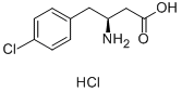 (S)-3-AMINO-4-(4-CHLOROPHENYL)BUTANOIC ACID HYDROCHLORIDE 구조식 이미지