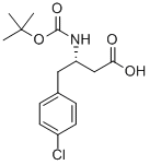 BOC-(S)-3-AMINO-4-(4-CHLORO-PHENYL)-BUTYRIC ACID Structure