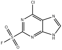 6-Chloro-9H-purine-2-sulfonyl fluoride Structure