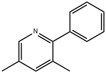 3,5-Dimethyl-2-phenylpyridine Structure
