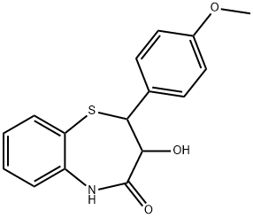 (2S,3S)-3-HYDROXY-2-(4-METHOXY-PHEN YL)-2,3-DIHYDRO-5H-BENZO[B][1,4]THI AZEPIN-4-ONE Structure