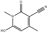 1,4-Dimethyl-3-cyano-6-hydroxypyrid-2-one 구조식 이미지