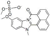 10-methoxy-13-methyl-7-oxo-7H-benzimidazo[2,1-a]benz[de]isoquinolinium methyl sulphate  구조식 이미지