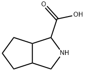 OCTAHYDRO-CYCLOPENTA[C]PYRROLE-1-CARBOXYLIC ACID HYDROCHLORIDE Structure