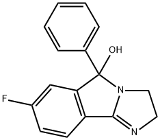 7-Fluoro-2,5-dihydro-5-phenyl-3H-imidazo[2,1-a]isoindol-5-ol Structure