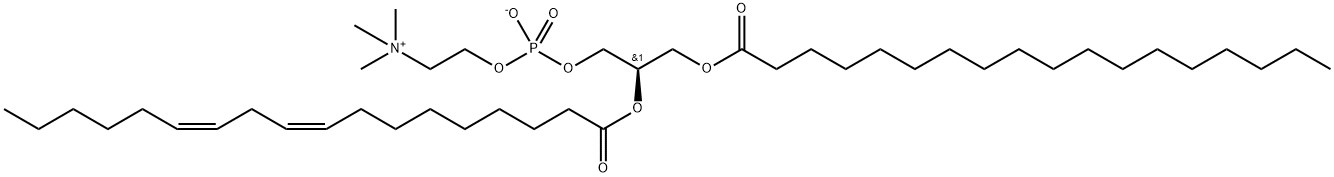 1-stearoyl-2-linoleoylphosphatidylcholine 구조식 이미지