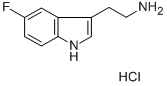 5-Fluorotryptamine hydrochloride 구조식 이미지