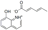 8-hydroxyquinolinium (E,E)-hexa-2,4-dienoate Structure