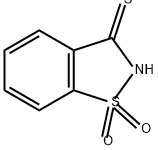 1,2-벤즈이소티아졸-3(2H)-티온1,1-디옥사이드 구조식 이미지
