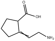 Cyclopentanecarboxylic acid, 2-(2-aminoethylidene)- (9CI) Structure
