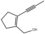 1-Cyclopentene-1-methanol, 2-(1-propynyl)- (9CI) Structure