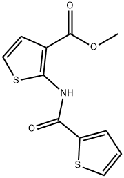 METHYL 2-[(2-THIENYLCARBONYL)AMINO]THIOPHENE-3-CARBOXYLATE Structure