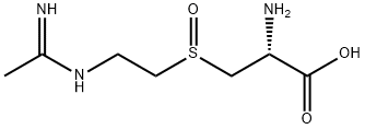 L-ALANINE, 3-[[2-[(1-IMINOETHYL)AMINO]ETHYL]SULFINYL]- Structure