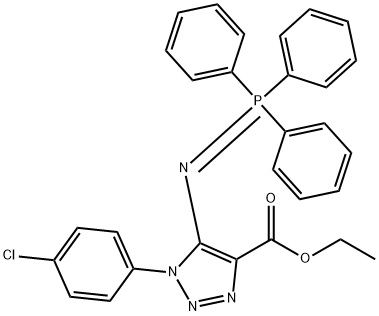 1-(4-Chlorophenyl)-5-[(triphenylphosphoranylidene)amino]-1H<br>-1,2,3-triazole-4-carboxylic acid ethyl ester Structure