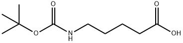 Boc-5-aminopentanoic acid 구조식 이미지