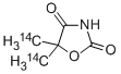 DIMETHYLOXAZOLIDINE-2,4-DIONE-5, 5-[2-14C] 구조식 이미지