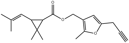 27223-49-0 (2-methyl-5-prop-2-ynyl-3-furyl)methyl 2,2-dimethyl-3-(2-methylprop-1-enyl)cyclopropane-1-carboxylate