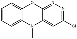 2-Chloro-10-methyl-3,4-diazaphenoxazine 구조식 이미지