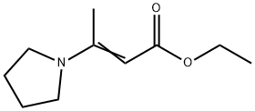 2-메틸-3-피롤리지노프로펜산에틸에스테르 구조식 이미지
