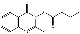 4(3H)-Quinazolinone, 3-(butyryloxy)-2-methyl- Structure