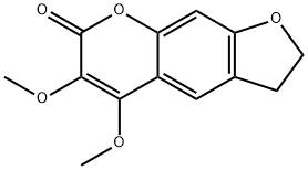 2,3-Dihydro-5,6-dimethoxy-7H-furo[3,2-g][1]benzopyran-7-one Structure