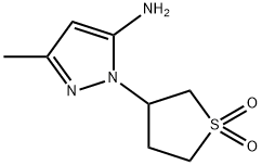 1-(1,1-DIOXIDOTETRAHYDROTHIEN-3-YL)-3-METHYL-1H-PYRAZOL-5-AMINE 구조식 이미지