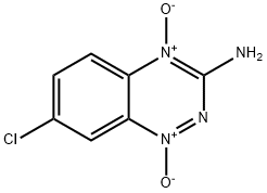 3-아미노-7-클로로-1,2,4-벤조트리아진1,4-디옥사이드 구조식 이미지