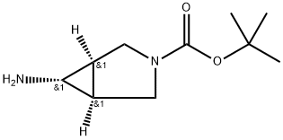 3-Azabicyclo[3.1.0]hexane-3-carboxylicacid,6-amino-,1,1-dimethylethylester, Structure