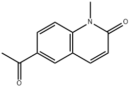 카보스티릴,6-아세틸-1-메틸-(8CI) 구조식 이미지