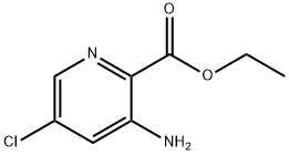 에틸3-아미노-5-클로로피콜리네이트 구조식 이미지