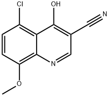 3-Quinolinecarbonitrile, 5-chloro-4-hydroxy-8-Methoxy- Structure