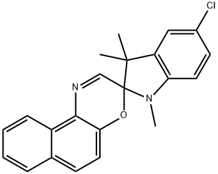 5-CHLORO-1,3-DIHYDRO-1,3,3-TRIMETHYLSPIRO[2 H-INDOLE-2,3'-[3 H]NAPHTH[2,1-B][1,4]OXAZINE] Structure