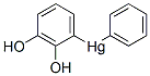 (dihydroxyphenyl)phenylmercury Structure