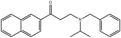 1-Propanone, 3-[(1-methylethyl)(phenylmethyl)amino]-1-(2-naphthalenyl)- 구조식 이미지