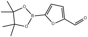 5-포르밀푸란-2-보론산,피나콜에스테르 구조식 이미지