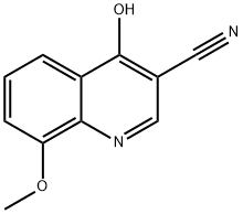 4-Hydroxy-8-methoxy-3-quinolinecarbonitrile Structure