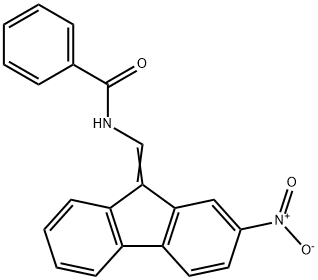 Benzamide, N-[(2-nitrofluoren-9-ylidene)methyl]- Structure