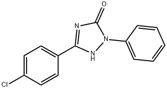 5-(4-Chlorophenyl)-1,2-dihydro-2-phenyl-3H-1,2,4-triazol-3-one 구조식 이미지