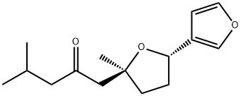 (-)-4-Methyl-1-[(2S,5S)-tetrahydro-5-(3-furyl)-2-methylfuran-2-yl]-2-pentanone Structure