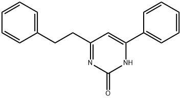 2-Hydroxy-4-phenyl-6-phenethylpyrimidine Structure