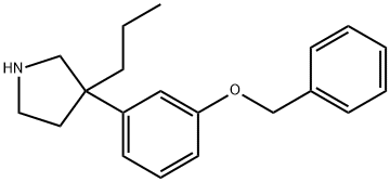 3-[m-(Benzyloxy)phenyl]-3-propylpyrrolidine Structure