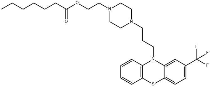 fluphenazine O-enantate Structure